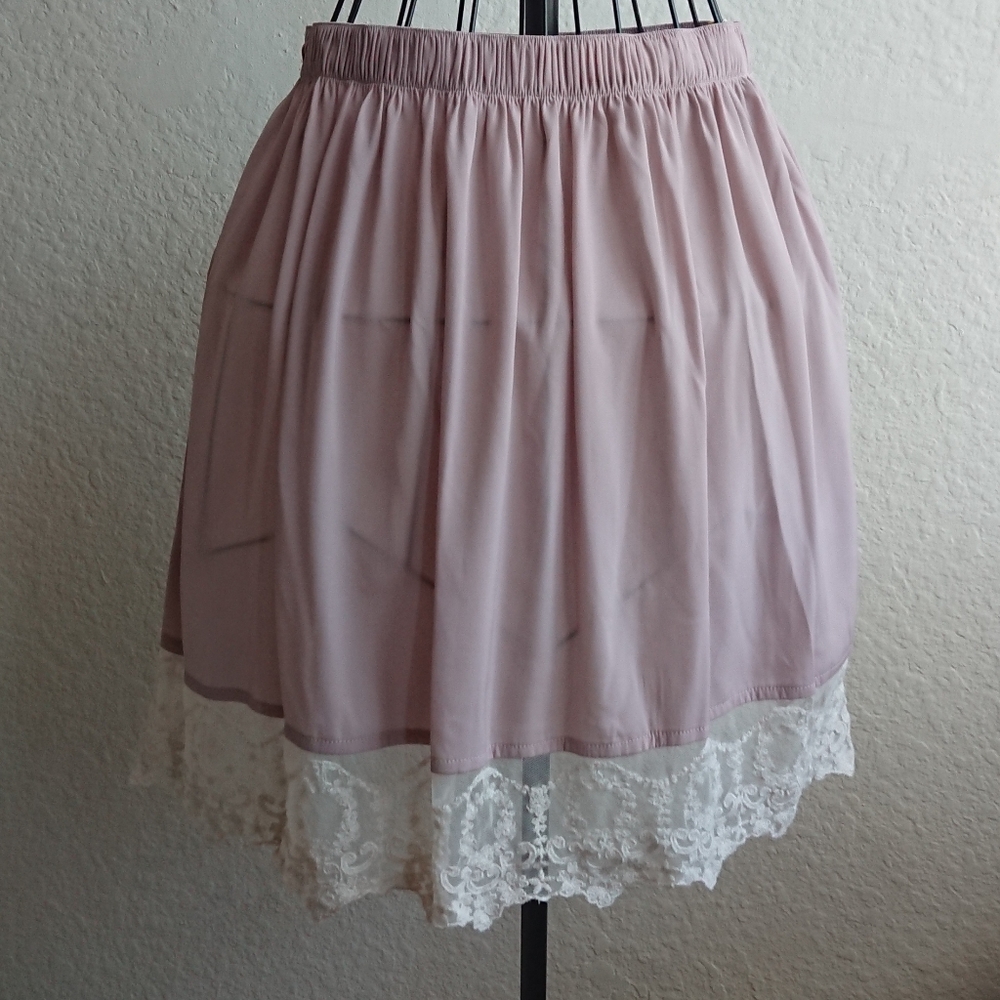 Abercrombie&Fitch, Pale Pinkish Gray, Liner Skirt